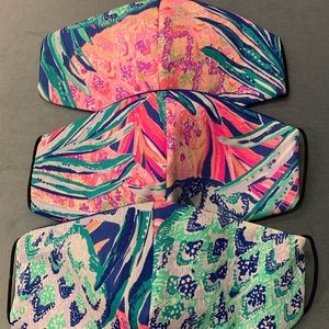 Handmade Lilly Pulitzer fabric mask